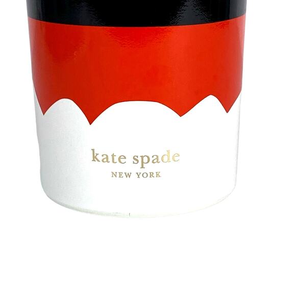 Kate Spade NY Santa Clause Metal Drink Tumbler 24 oz Red Christmas Holidays Gift - Picture 3 of 6